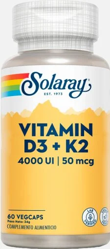 Solaray Vitamina D3 + K2