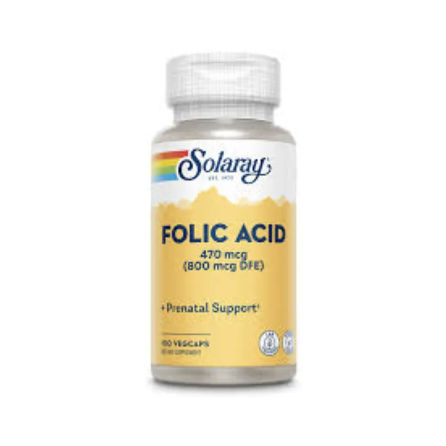 Solaray acido folico 800 mcg