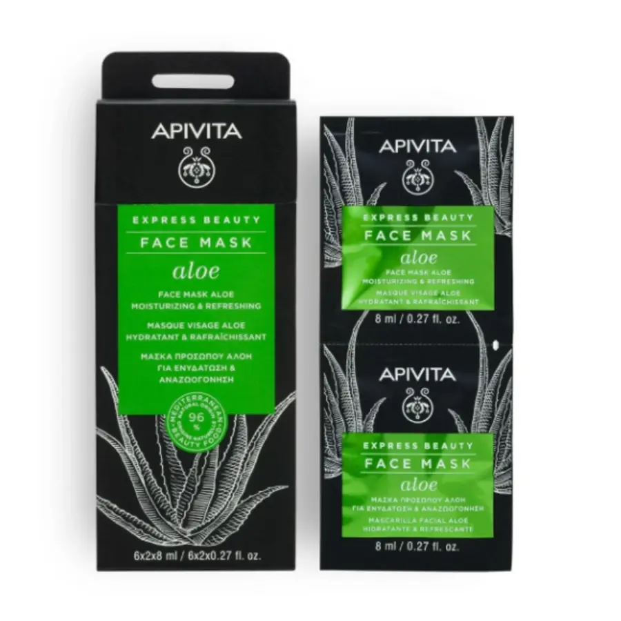 Apivita Mascarilla Facial Hidratante y Refrescante