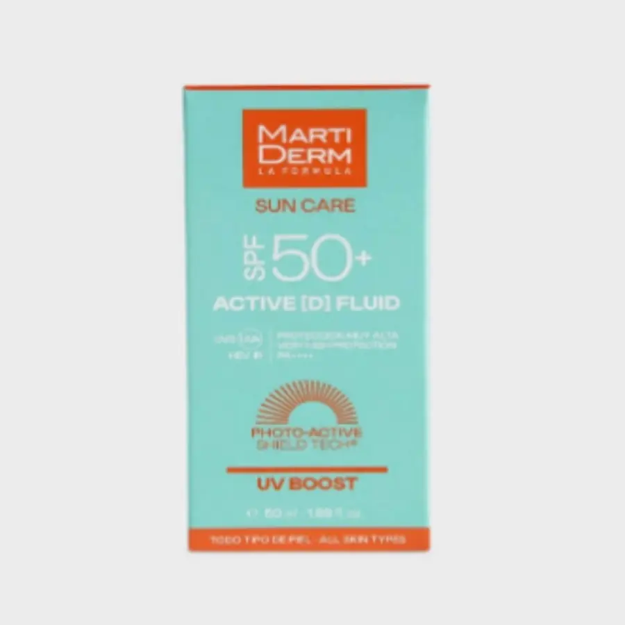 Martiderm protector solar facial SPF 50 active D fluid