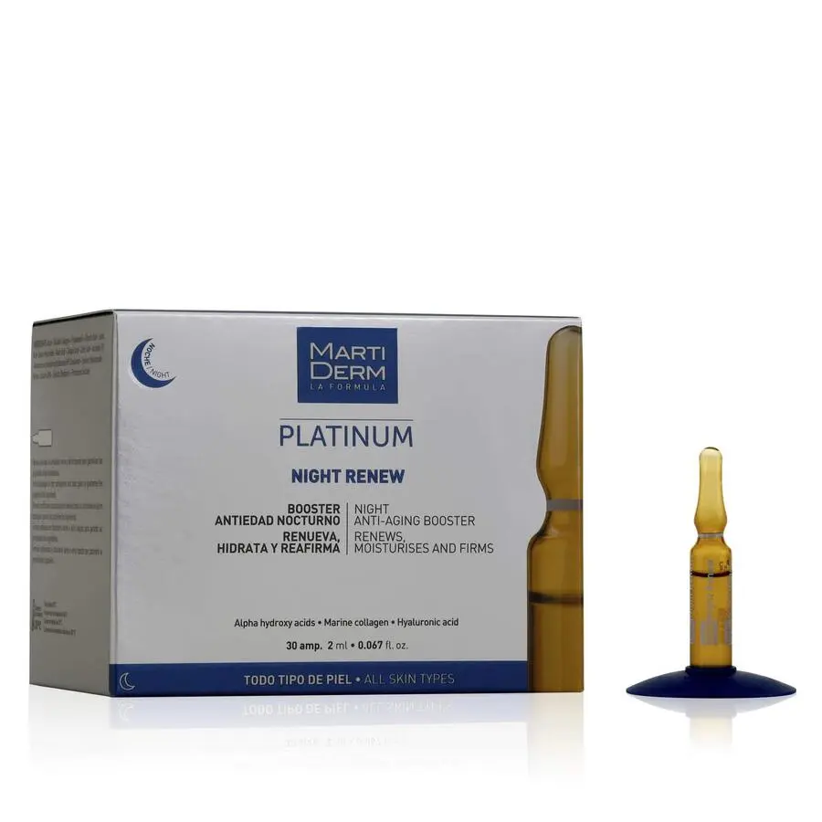 Martiderm Platinum Ampollas Night Renew
