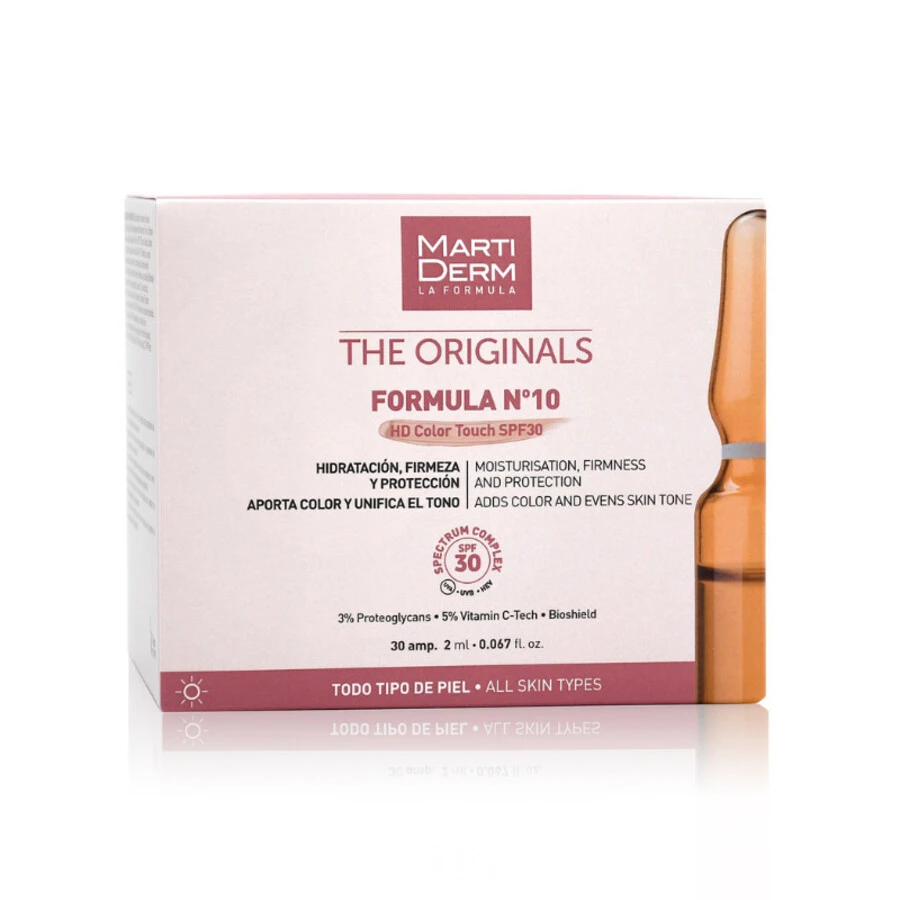 Martiderm The Originals Ampollas Formula n10 HD Color Touch SPF 30