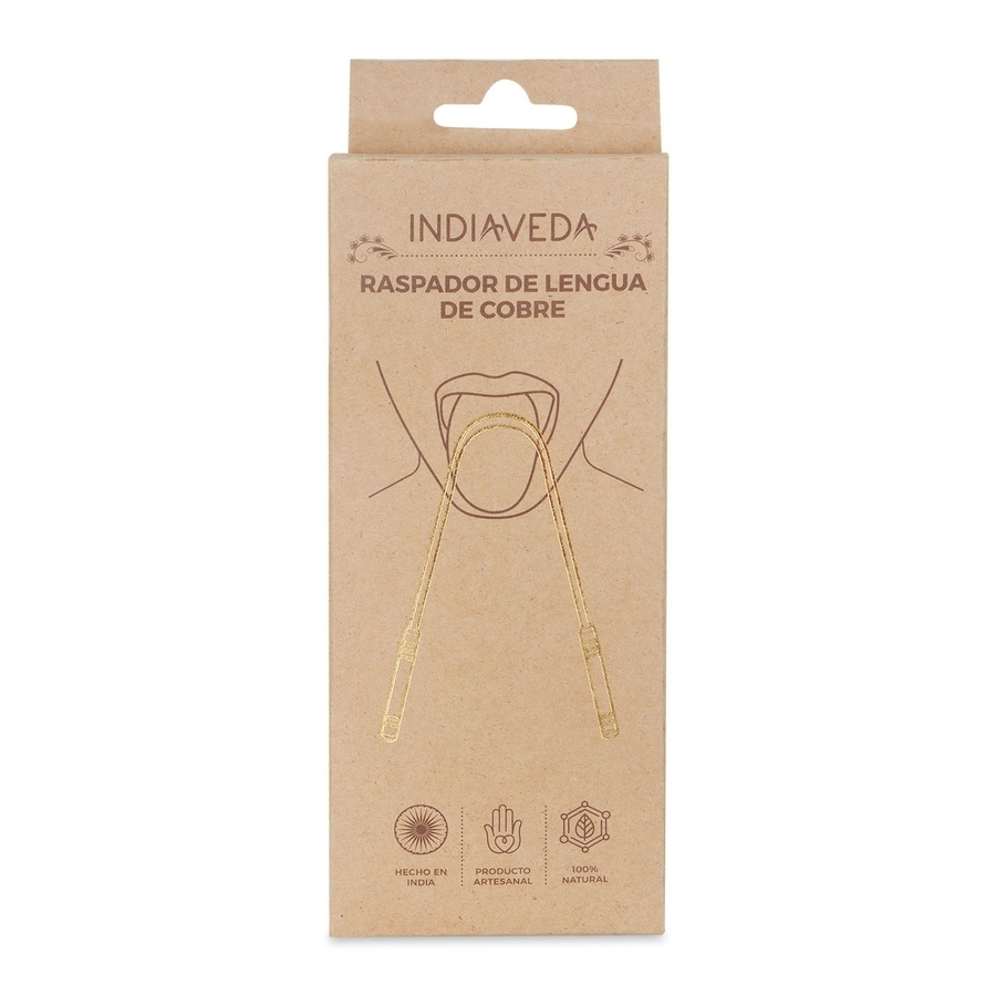 Indiaveda Raspador de Lengua Cobre