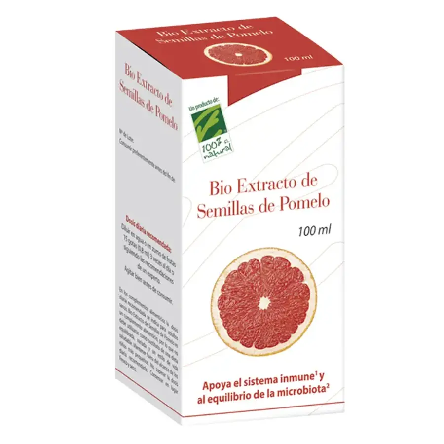 Cien por Cien Natural Bio Extracto de Semillas de Pomelo