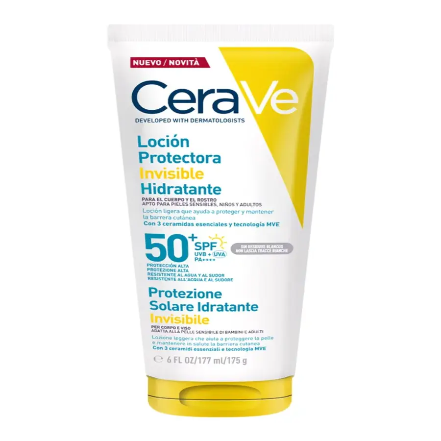 Cerave Locion Protectora Invisible Hidratante SPF 50