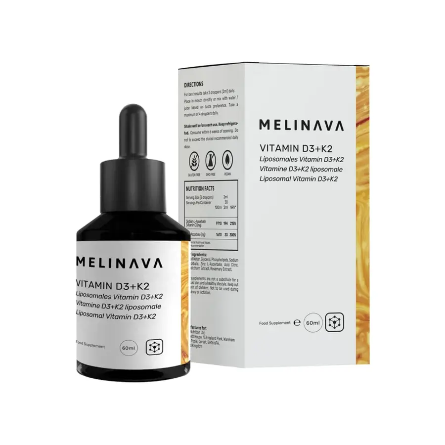 Melinava Vitamina D3 K2 Liposomal